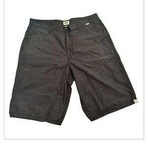 Vans Black Flat Front Shorts Casual Style